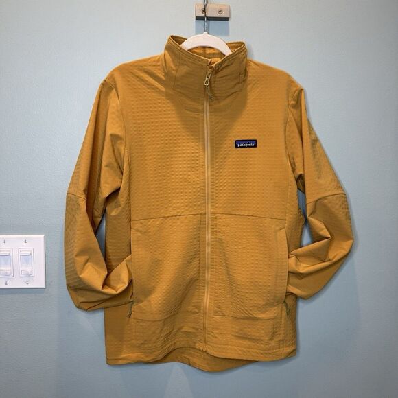 Patagonia Men's Sz Small R-1 Techface Jacket. Pufferfish Gold New - Picture 1 of 8
